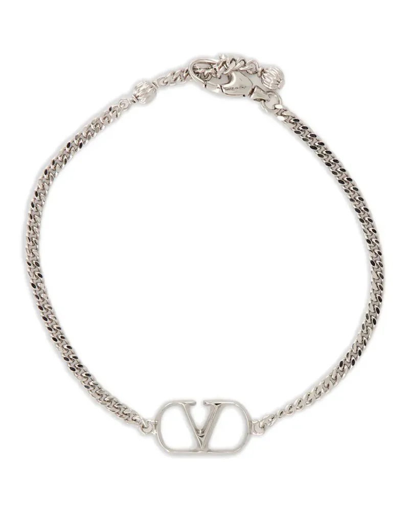 Valentino Garavani VLogo curb-chain bracelet - Silber Silber