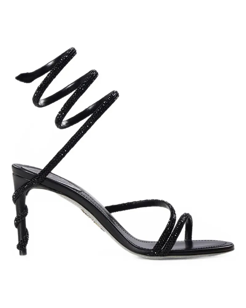 René Caovilla Margot crystal-embellished sandals - Schwarz Schwarz