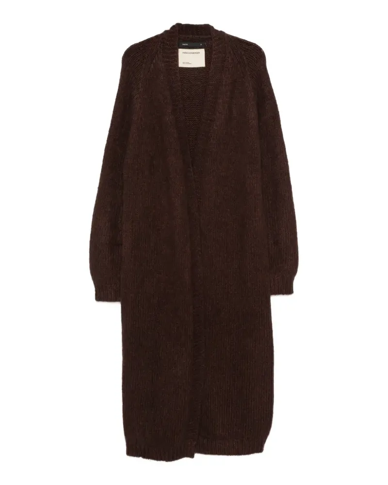 Frenckenberger Offener Cardigan - Braun Braun