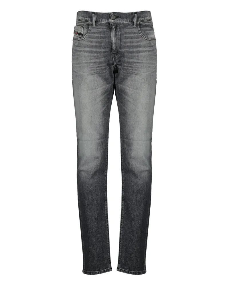 Diesel D-Strukt Five-Pocket-Jeans mit Logo-Patch - Grau Grau