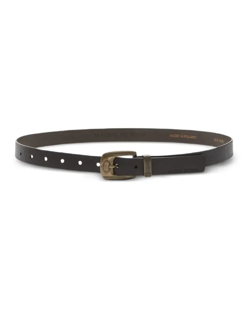 Magda Butrym leather belt - Schwarz Schwarz