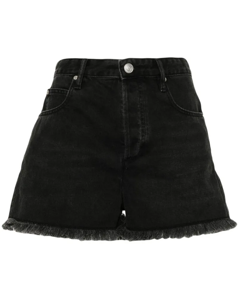 Isabel Marant Lesia Jeans-Shorts - Schwarz Schwarz