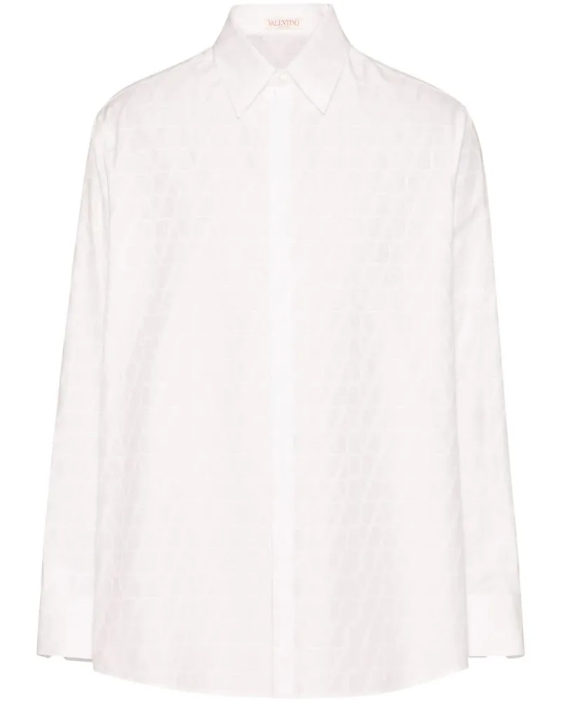 Valentino Garavani Toile Iconographe Popeline-Hemd - Weiß Weiß