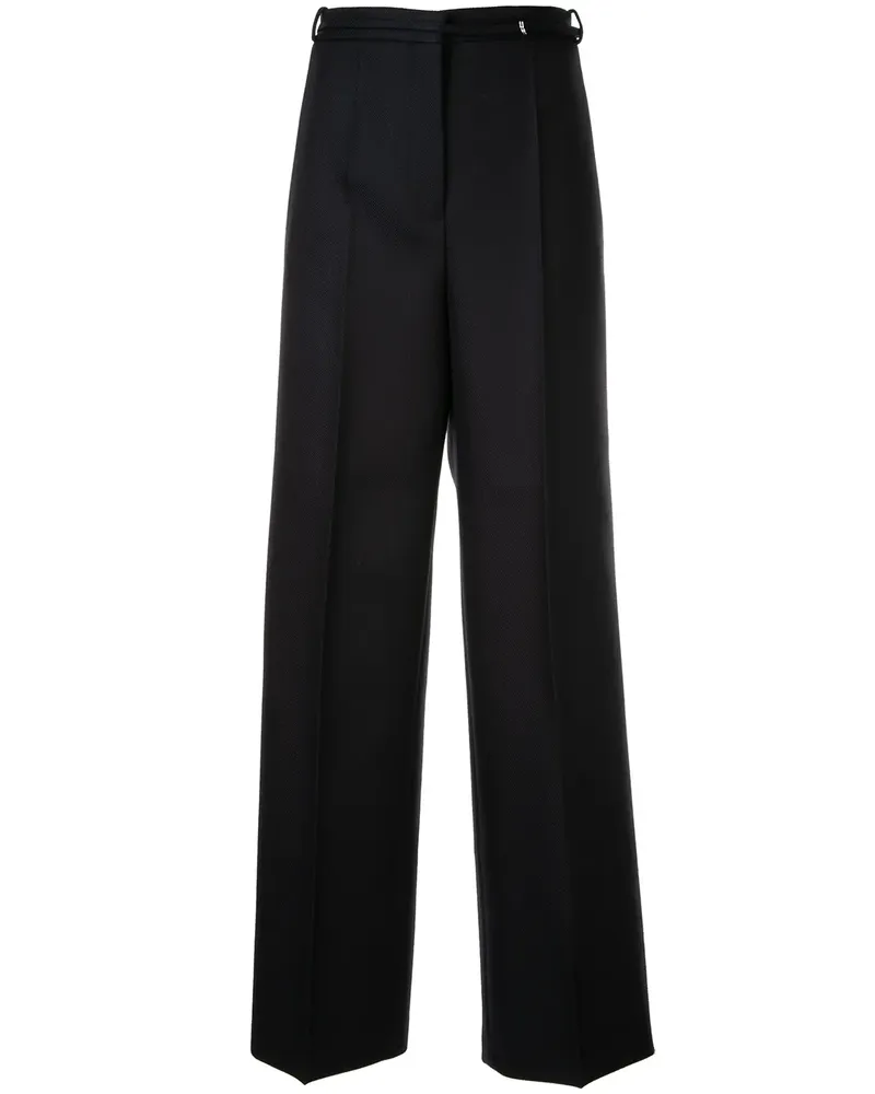 Jil Sander Palazzohose mit tiefem Schritt - Blau Blau