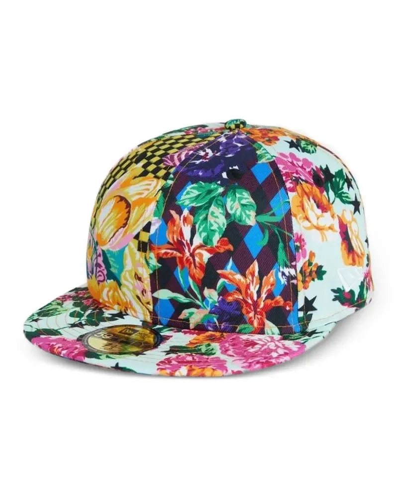 Kenzo x New Era Baseballkappe mit Blumen-Print - Blau Blau