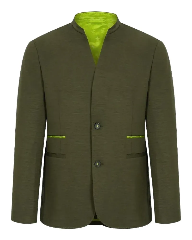 Shanghai Tang Sakko mit Kontrastdetails - Grün Grün