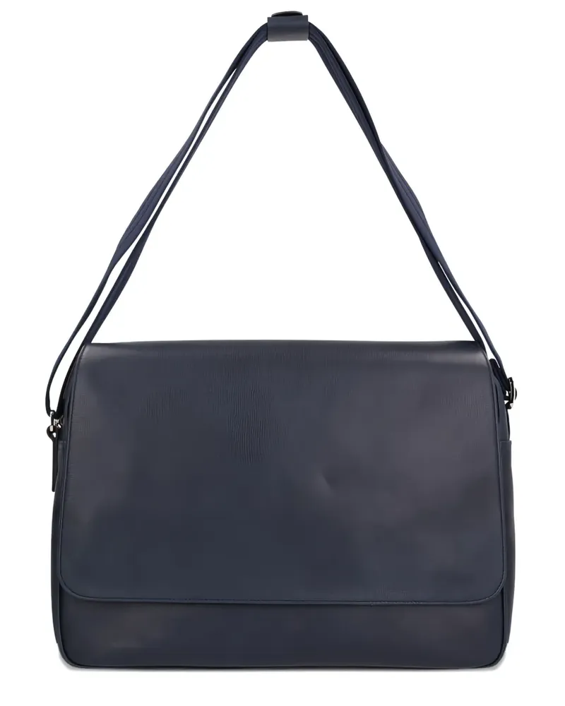 Longchamp Satchel-Tasche mit Klappverschluss - Blau Blau