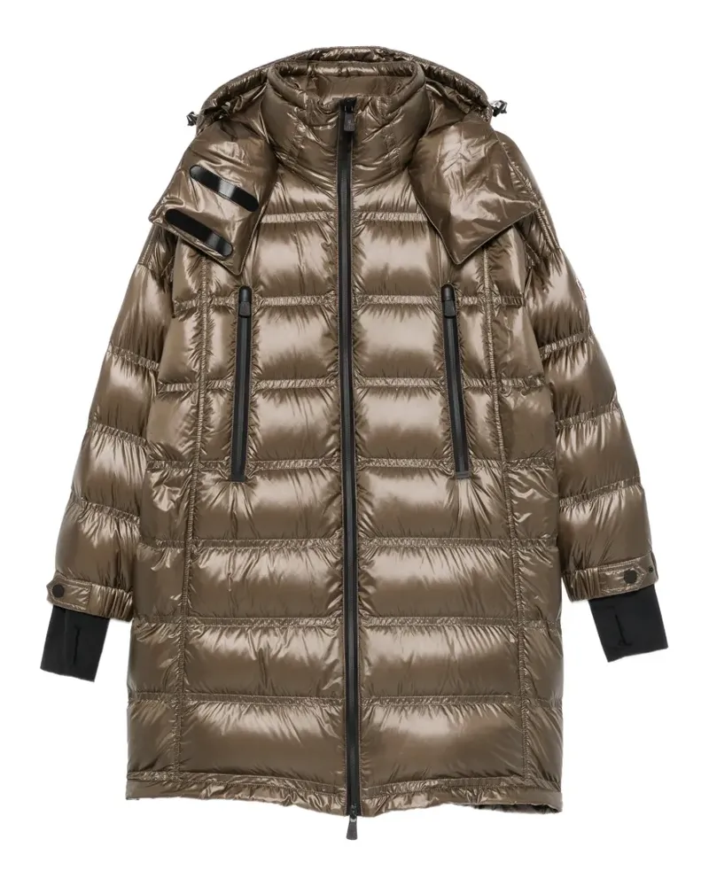 Moncler Gesteppter Kapuzenmantel - Braun Braun