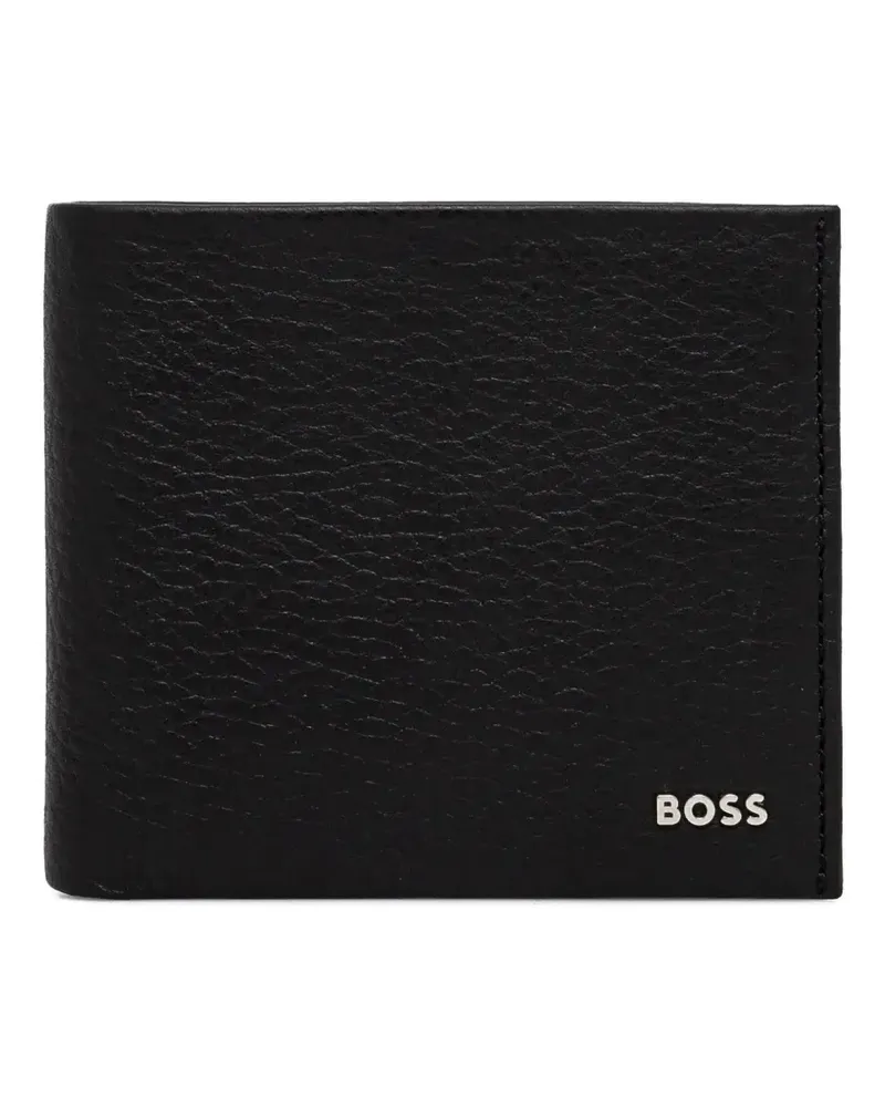 HUGO BOSS Portemonnaie aus strukturiertem Leder - Schwarz Schwarz