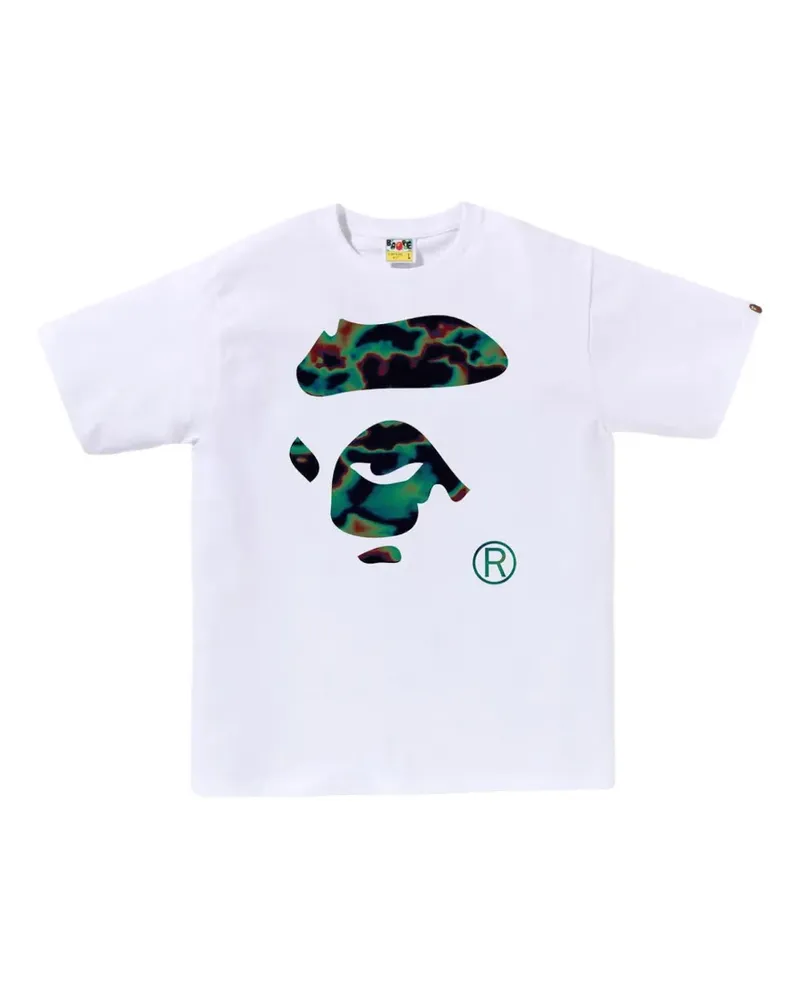 BAPE Thermography Ape Face T-Shirt - Weiß Weiß