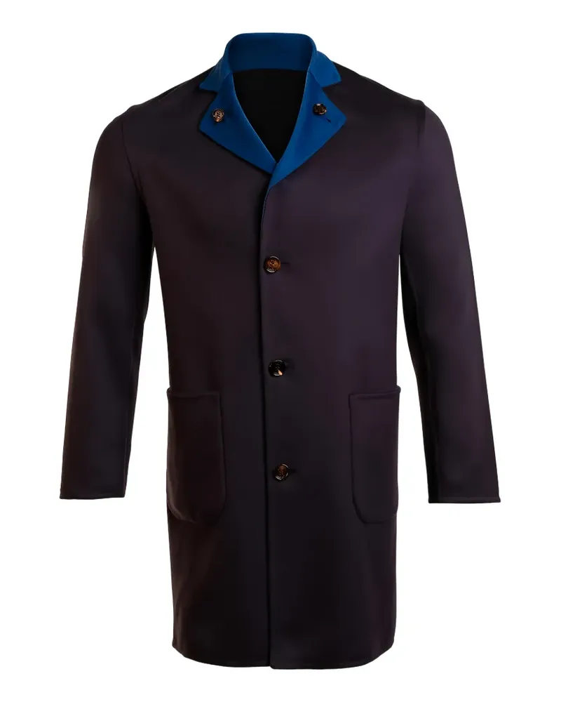 Kiton Parana1 cashmere coat - Blau Blau