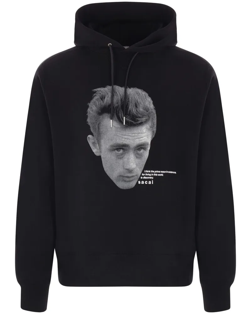 Sacai James Dean Hoodie - Schwarz Schwarz