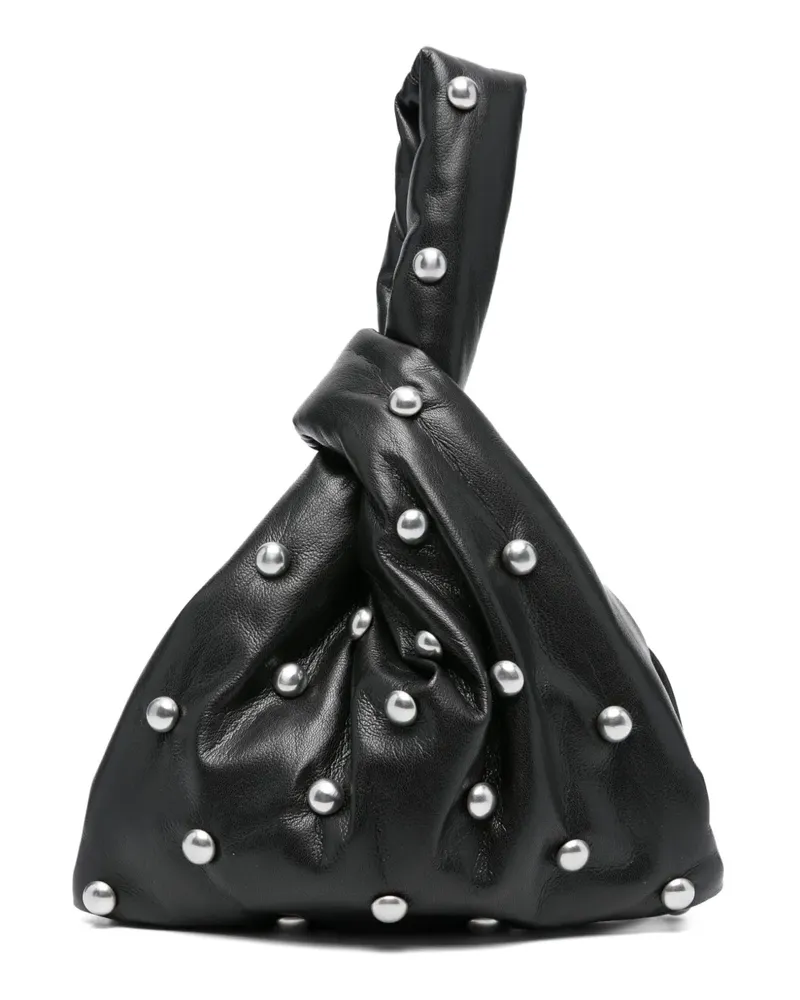 Nanushka Kleine Clutch mit Knotendetail - Schwarz Schwarz