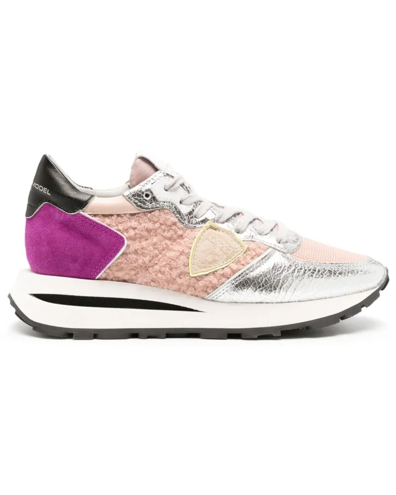 Philippe Model Sneakers mit Kontrasteinsätzen - Rosa Rosa