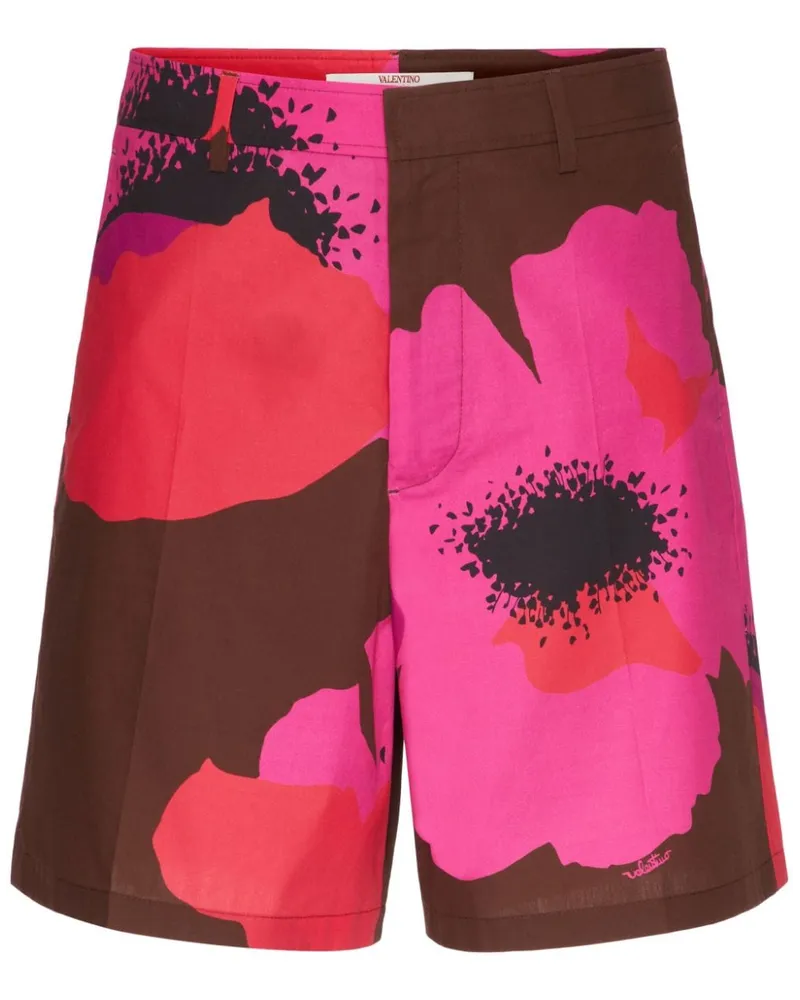 Valentino Garavani Bermudas mit Blumen-Print - Braun Braun