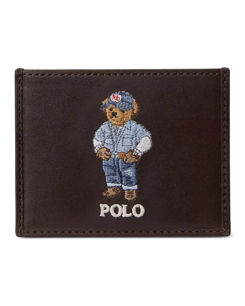 Ralph Lauren Portemonnaie mit Bärenapplikation - Braun Braun