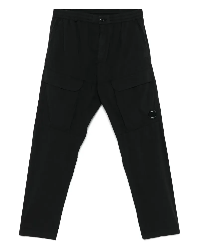 C.P. Company Hose mit Linsen-Detail - Schwarz Schwarz