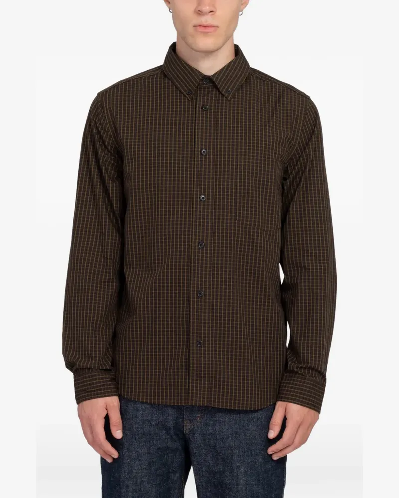 Minimum Colt check-print shirt - Braun Braun