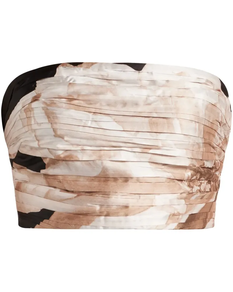 Hemant & Nandita Gerafftes Bustier - Nude Nude