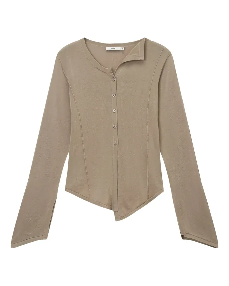 b+ab Asymmetrischer Cardigan - Braun Braun