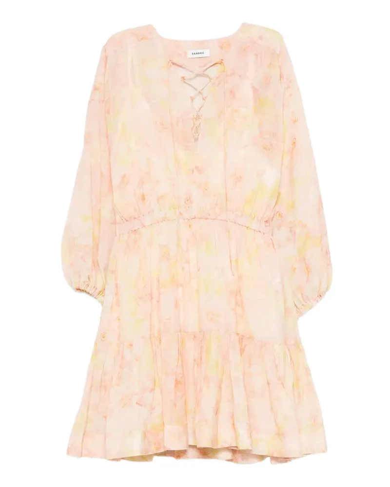 Sandro Provenza floral mini dress - Rosa Rosa