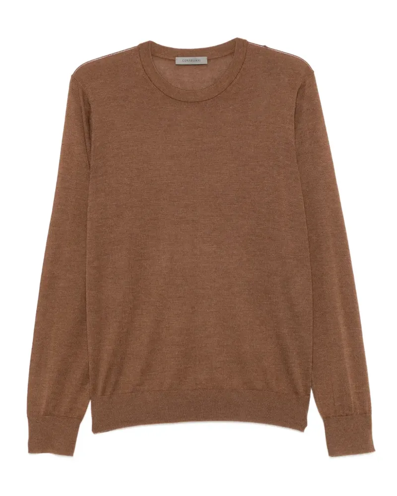 Corneliani crew-neck long-sleeve sweater - Braun Braun