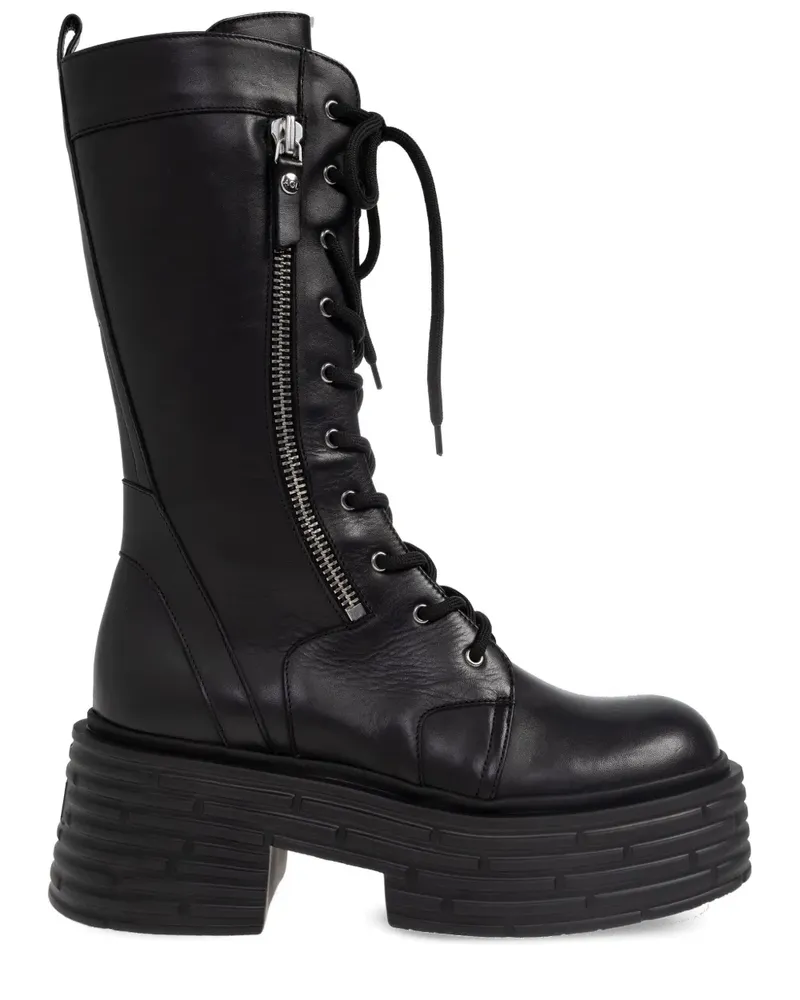 Attilio Giusti Leombruni Schnürstiefel 65mm - Schwarz Schwarz