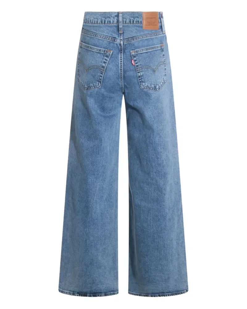 Levi's Geknöpfte Wide-Leg-Jeans - Blau Blau