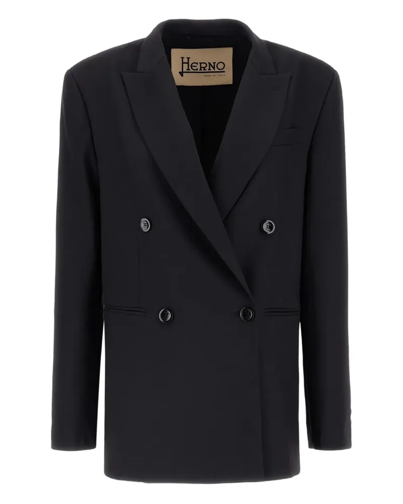 Herno Doppelreihiger Blazer - Schwarz Schwarz