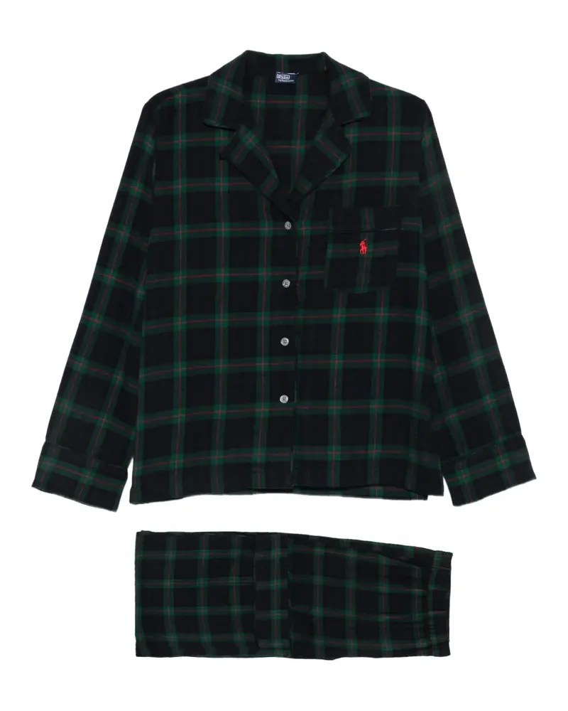 Ralph Lauren Karierter Pyjama aus Flanell - Blau Blau
