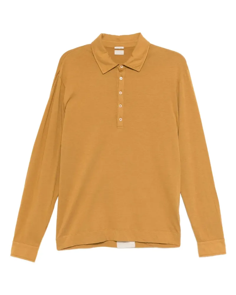 Massimo Alba Langärmeliges Poloshirt - Orange Orange