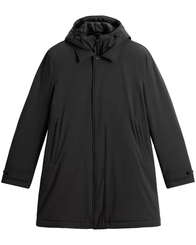Woolrich Mantel im Layering-Look - Schwarz Schwarz