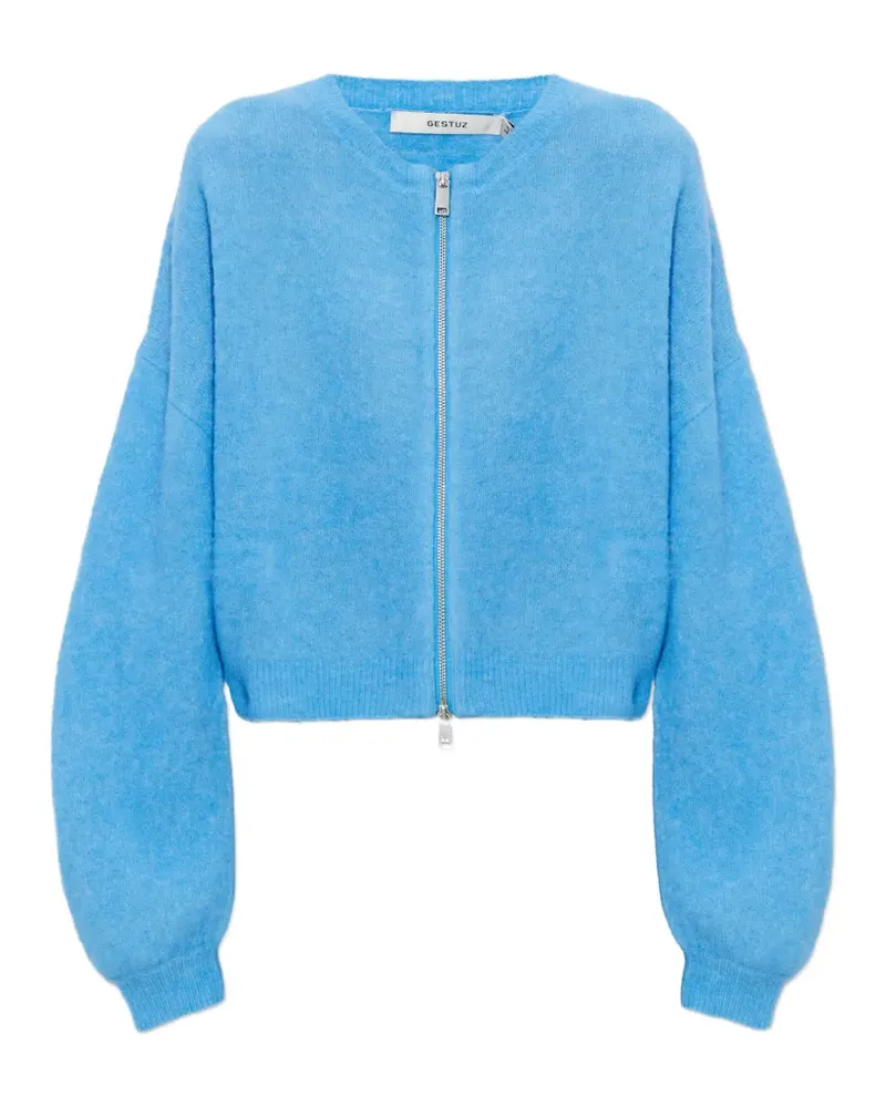Gestuz Gzsasi zip front cardigan - Blau Blau