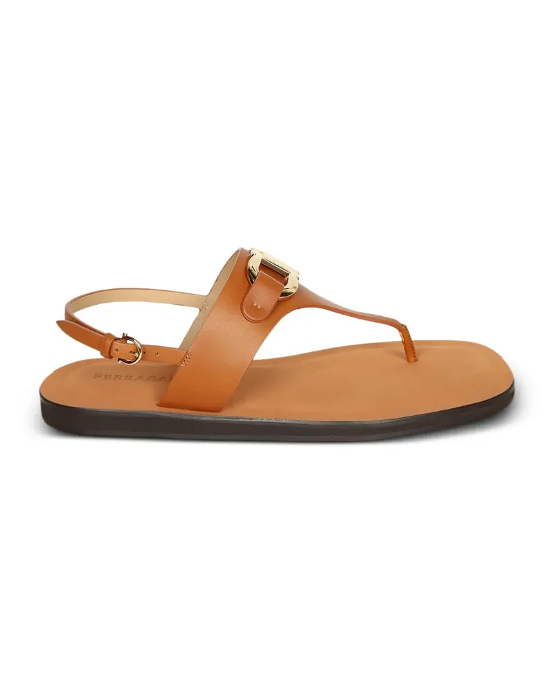 Ferragamo Gancini buckle sandals - Braun Braun