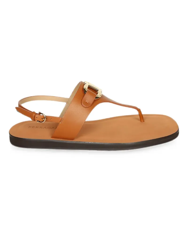 Ferragamo Gancini buckle sandals - Braun Braun
