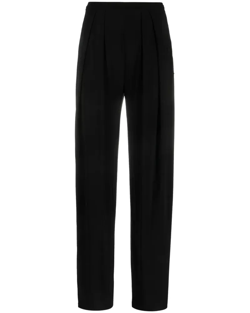Norma Kamali Tapered-Hose mit hohem Bund - Schwarz Schwarz
