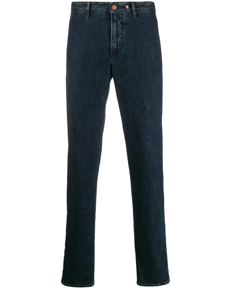 Incotex Gerade Jeans mit lockerem Schnitt - Blau Blau