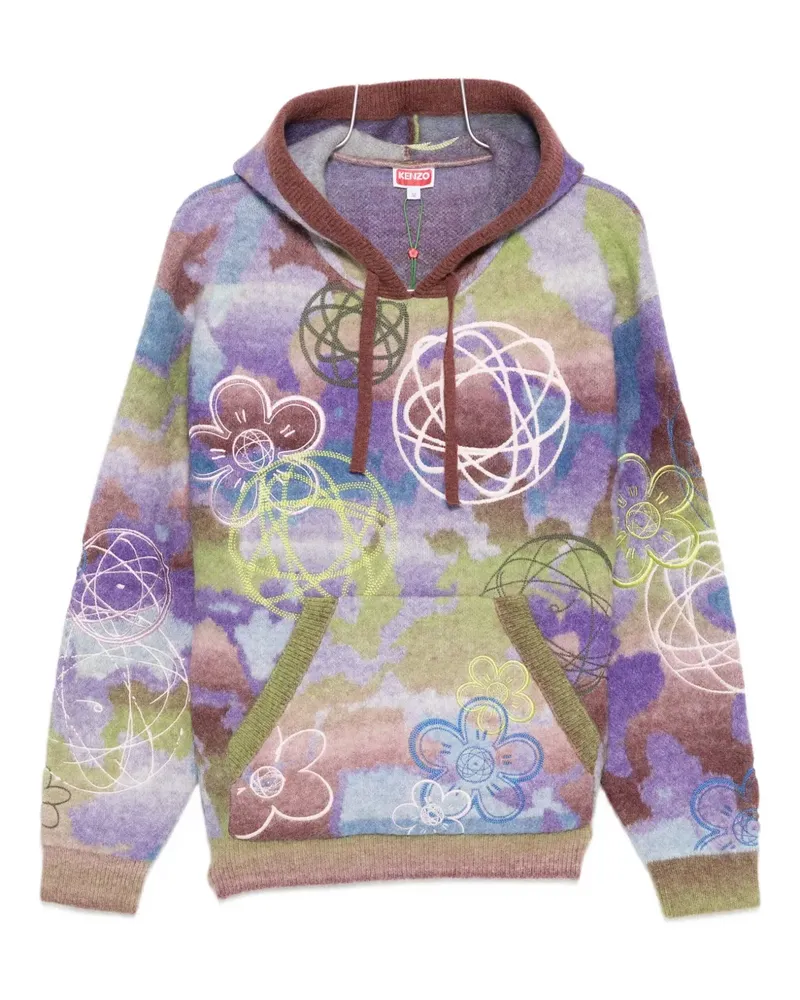 Kenzo x Futura 2000 drawstring hoodie - Violett Violett