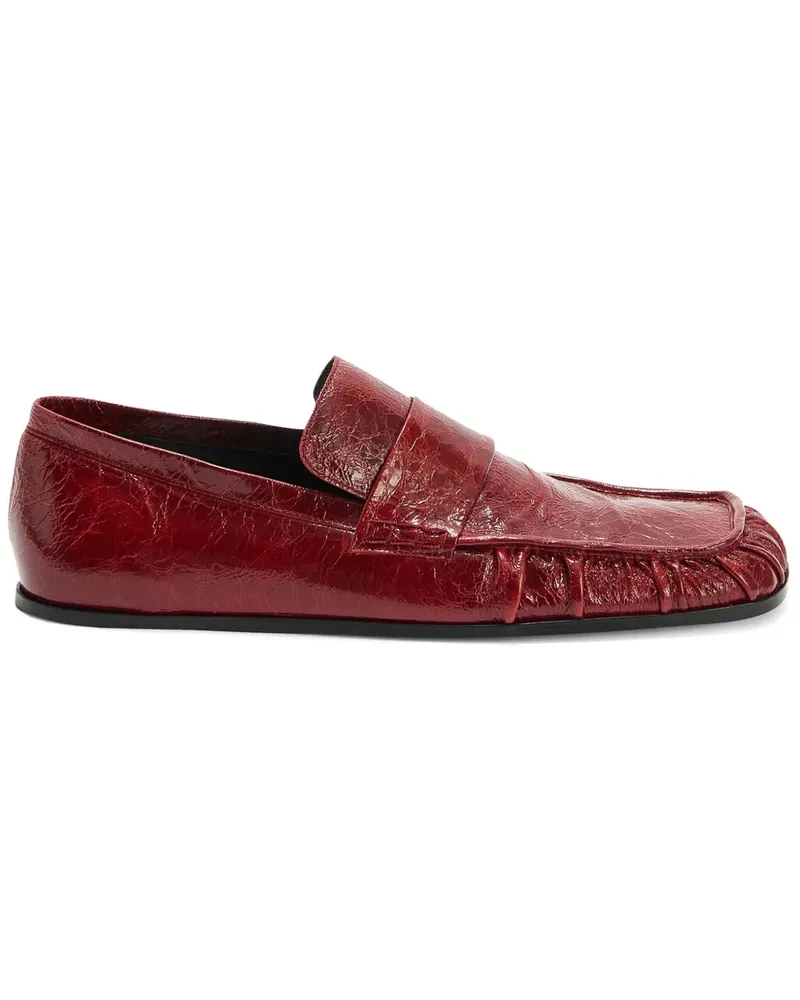 Jil Sander Loafer aus Leder - Rot Rot