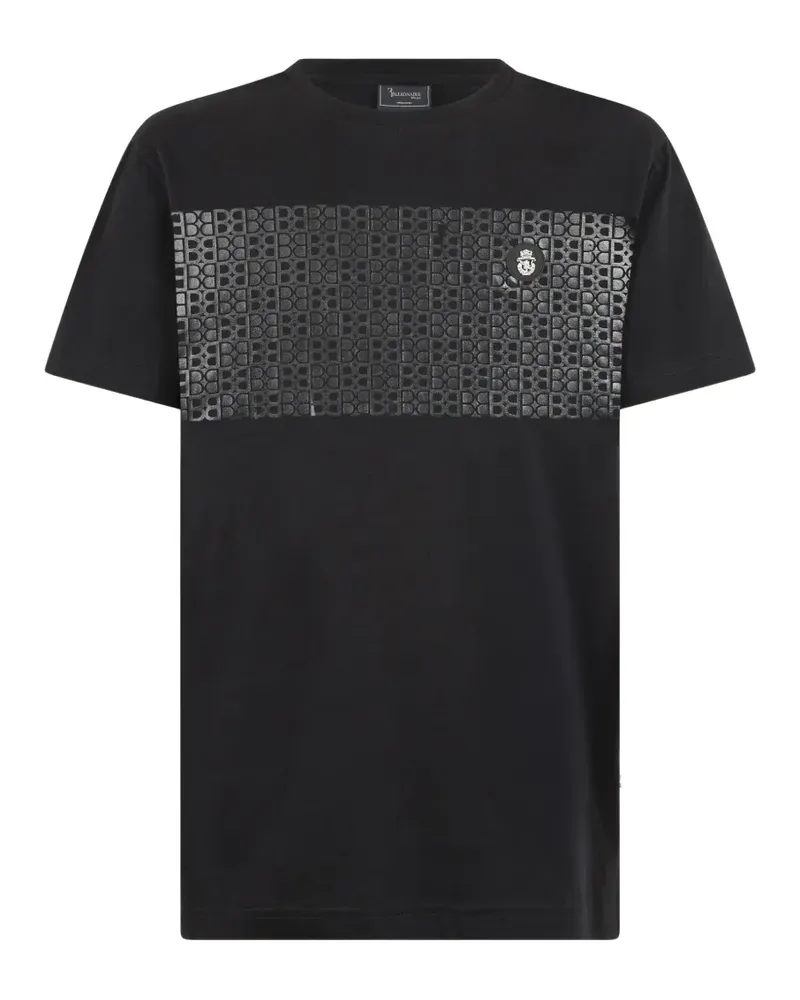 Billionaire T-Shirt mit Monogramm - Schwarz Schwarz