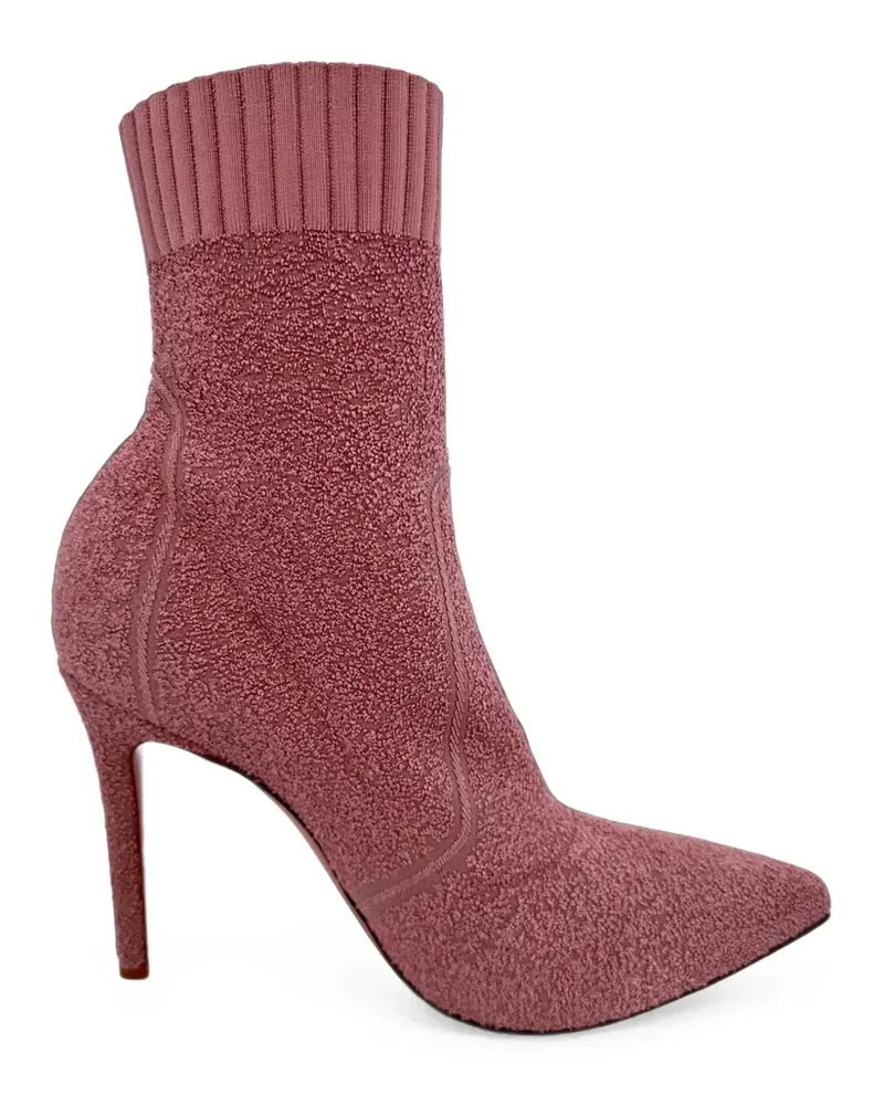 Gianvito Rossi Fiona Stiefeletten aus Bouclé - Rosa Rosa