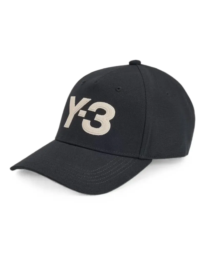 Y-3 Baseballkappe mit Logo-Stickerei - Schwarz Schwarz