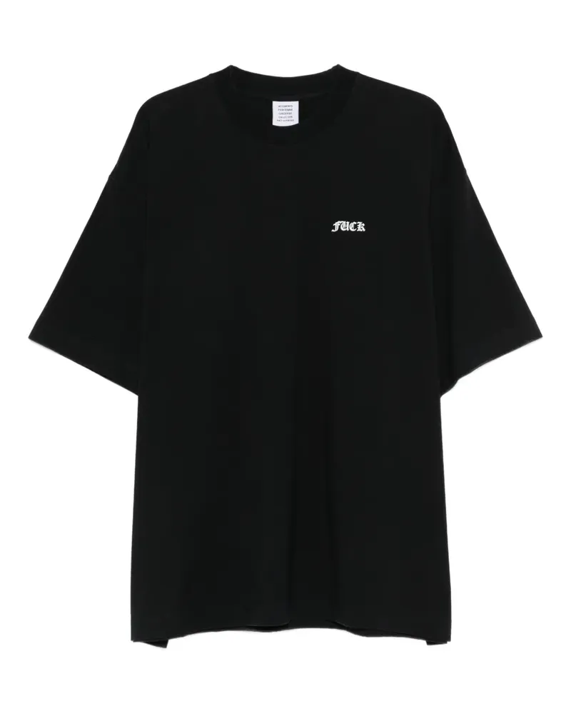 VETEMENTS T-Shirt mit Print - Schwarz Schwarz
