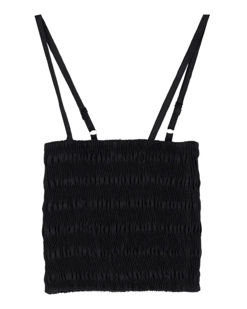 Faithfull The Brand shirred top - Schwarz Schwarz