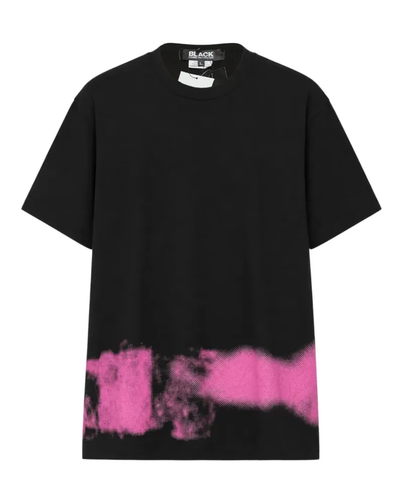 Comme des Garçons T-Shirt mit Spray-Print - Schwarz Schwarz