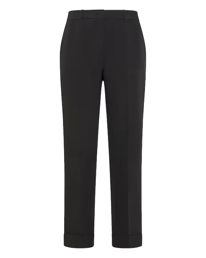 Seventy Bundfaltenhose mit Bündchen - Schwarz Schwarz