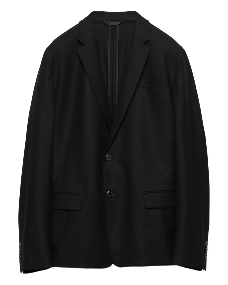 Prada Sakko mit fallendem Revers - Schwarz Schwarz