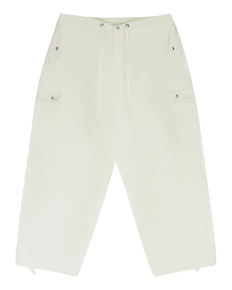 RHUDE Ausgeblichene Parachute Jogginghose - Weiß Weiß
