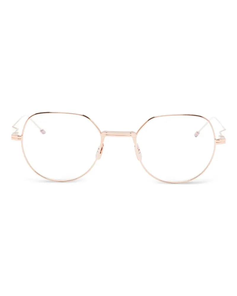 Thom Browne Brille mit geometrischem Gestell - Gold Gold