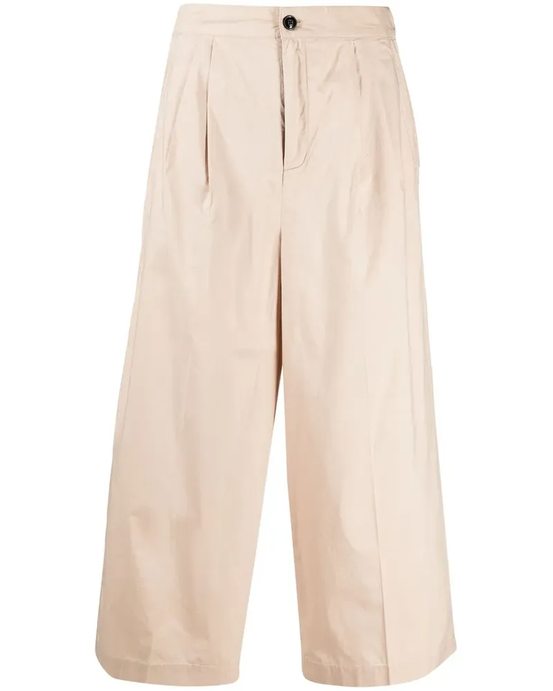 Woolrich Cropped-Hose mit Stretchbund - Nude Nude